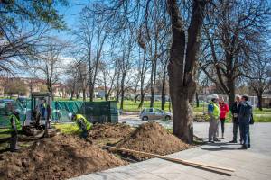 Просторот околу Офицерски партерно се уредува