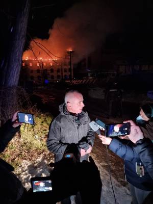 Коњановски: Двајца работници од млинот навреме излегле, повикавме уште пожарникари на помош