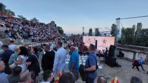 Во редици се чека за влез во Хераклеја на роденденот на ВМРО-ДПМНЕ