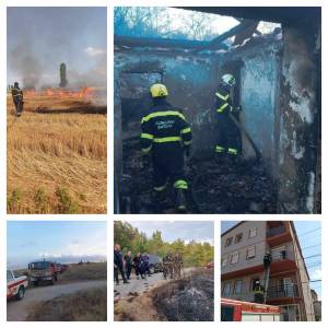Гаснат пожари и извлекуваат граѓани кои заглавиле во зградите, битолските пожарникари со полни раце работа