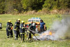 Денеска на превојот Ѓавато - симулациско показна вежба за справување со пожар на отворен простор од пошироки размери