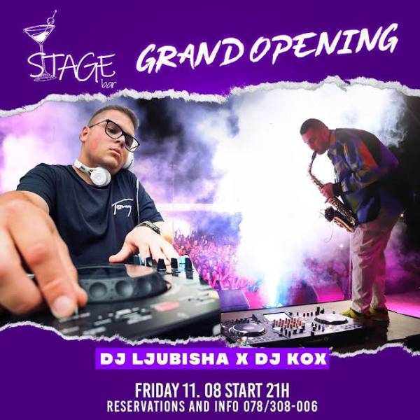 Забава со диџеи во петок на големо отворање на новиот „Stage bar“ во Старата битолска чаршија