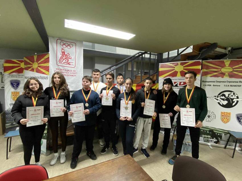Ученици од Битола освоија бројни награди во стрелаштво