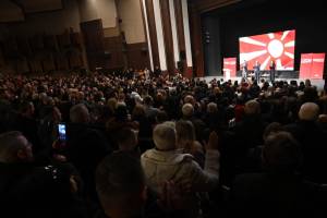 СДСМ со трибина во Битола- Деветтиот пакет антикризни мерки е во вредност од 662 милиони евра