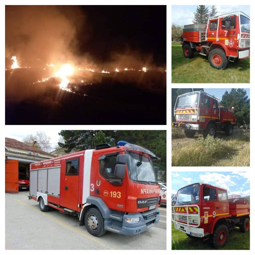 Запалени стрништа, пожар на Турските и Француските гробишта, опожарен трансформатор, гореше и контејнер - 8 интервенции на битолските пожарникари вчера