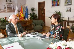 Коњановски домаќин на новоименуваната амбасадорка на Кина во Македонија